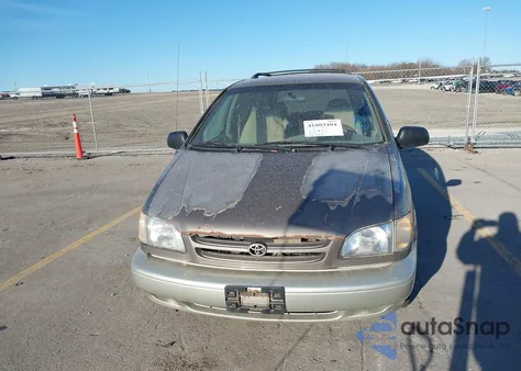 1999 Toyota Sienna Xle из США, поврежденный, VIN 4T3ZF13C2XU165474